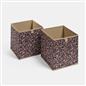 OHS Storage Cube Boxes Animal Print 2/4 Pack Folding Shoe Organiser Tidy Set