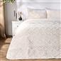 OHS Cable Knit Teddy Fleece Reversible Coverless 10.5 Tog Duvet Bedding Set
