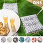 OHS Seat Pads 2 Water Resistant Outdoor Cushions Garden Chair Covers Ties