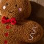 OHS Gingerbread Cushion Christmas Festive Decorative Novelty Scatter Pillow