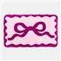 OHS Bows Bath Mat Soft Velvet Quick Dry Non-Slip Bathroom Shower Rug