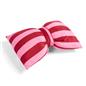 OHS Bow Shaped Cushion Striped Matte Velvet Novelty Decorative Scatter Pillow