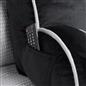 OHS Piped Edge Reading Pillow with Head Rest Super Soft Back Support Bed Sofa