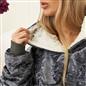 Sienna Crushed Velvet Hoodie Blanket Giant Wearable Oversized Sherpa Sweatshirt