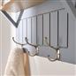 OHS Coat Rack Wall Mounted Shelf Engineered Wood Floating Display Unit