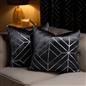 Velvet Cushion Covers Metallic Luxury Geometric Set of 2 or 4 Sofa Chair Inserts
