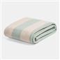 OHS Stripes Print Throw Soft Blanket Polar Fleece Lightweight Bedspread