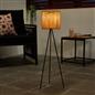 OHS Solar Floor Lamp Rattan Cordless Outdoor Garden Light Dusk Sensor