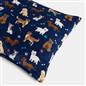 OHS Print Pet Bed Fleece Paw Checks Leopard Stripes Xmas Calming Cushion Dog Cat
