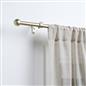 OHS 120-200cm Curtain Pole Extendable Metal 16mm Ball Trumpet Twist Finnials