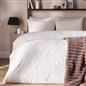 OHS Bow Tufted Bedding Set Teddy Fleece Super Soft Duvet Cover with Pillowcase