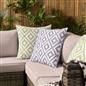 OHS Print Outdoor Cushion Covers Garden Water Resistant Filled Inserts Seat Set