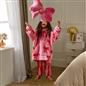 OHS Bows Print Hooded Blanket Adult Kids Sherpa Lined Winter Family Hoodie