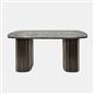 OHS Madison Coffee Table Ribbed Engineered Wood Side End Desk Home Decor