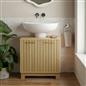 OHS Under Sink Bathroom Cabinet Ribbed Engineered Wood Storage Organiser