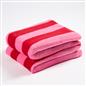 Stripe Fleece Throw Over Bedspread Ultra Soft Warm Sofa Bed Blanket Travel Plush