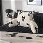 OHS Bows Cuddle Cushion Fleece Back Support Reading Pillow with Arms Bed Chair