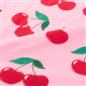 OHS Cherry Print Throw Soft Blanket Polar Fleece Lightweight Bedspread