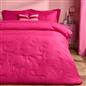 OHS Bows Pinsonic Bedding Set Microfibre Duvet Cover with Pillowcase