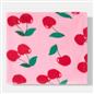 OHS Cherry Print Throw Soft Blanket Polar Fleece Lightweight Bedspread