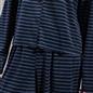 OHS Matte Velvet Loungewear Co-Ord Set Stripe Print Button Through Nightwear