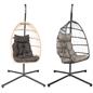 OHS Hanging Egg Chair Outdoor Garden Furniture Patio Seat Hammock Pod Seat Swing