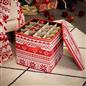 OHS Christmas Bauble Storage Box Festive Decoration Organiser Cube 64 Slots