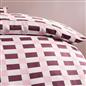OHS Checkerboard Print Bedding Set Microfibre Duvet Cover with Pillowcase