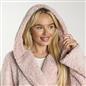 OHS Teddy Marl Fleece Soft Adults Dressing Gown Unisex Full-Length Robe