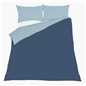 Brentfords Plain Navy Duvet Cover with Pillowcase Reversible Blue Bedding Set