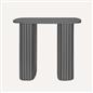 OHS Madison Console Table Ribbed Engineered Wood Entryway Display Unit Decor