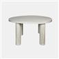 OHS 4 Legged Coffee Table Travertine Wood Effect Living Room Home Decor Modern