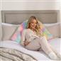 OHS Fluffy V-Shaped Pillow Filled Cushion Body Neck Support Orthopaedic