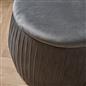 Ottoman Storage Stool Matte Velvet Pleated Home Decor Vanity Pouffe Chair Seat