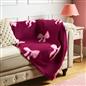 OHS Bows Throw Blanket Soft Polar Fleece Winter Thermal Bedspread Home Decor