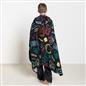 OHS Kids Hooded Throw Novelty Print Flannel Fleece Winter Warm Wearable Blanket