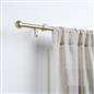 OHS 120-200cm Curtain Pole Extendable Metal 16mm Ball Trumpet Twist Finnials