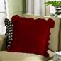 OHS Frill Cushion Covers Velvet Plush Luxury Square Pillowcases Home Decor