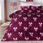 OHS Bows 10.5 Tog Coverless Duvet with Pillowcase Winter Warm Bedding Set