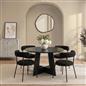OHS Angular Dining Table 4-Seater Round Circle Kitchen Tables Engineered Wood