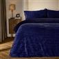 OHS Ribbed Fleece Bedding Set Soft Faux Fur Thermal Duvet Cover with Pillowcase 