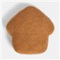OHS Gingerbread House Cushion Xmas Festive Decor Novelty Scatter Pillow, Brown