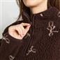 OHS Bows Half Zip Hoodie Teddy Fleece Winter Thermal Jumper Pullover Sweatshirt