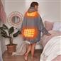 OHS Electric Heated Oversized Hoodie Blanket with Sleeves Wearable Sherpa Giant