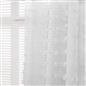 OHS Pompom Tufted Voile Net Curtains Pair 2 Window Panels Slot Top Set 55