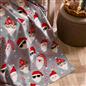 OHS Christmas Throw Soft Polar Fleece Novelty Xmas Blanket Thermal Bedspread
