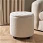 OHS Ottoman Stool Storage Boucle Vanity Seat Soft Foot Rest Pouffe Home Chair
