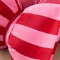 OHS Bow Shaped Cushion Striped Matte Velvet Novelty Decorative Scatter Pillow
