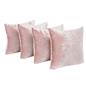 Sienna Cushion Covers Crushed Velvet Luxury Pack of Filled Insert Pad, 45 x 45cm