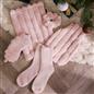 OHS Ribbed Faux Fur Winter Gift Set Hot Water Bottle Socks Eye Mask Scrunchie